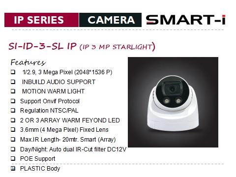 SI-ID-3-SL IP (IP3 MP STARLIGHT)