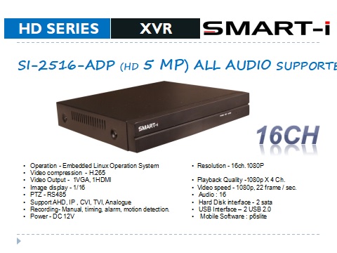 SI-2516-ADP (HD 5 MP) ALL AUDIO SUPPORTE